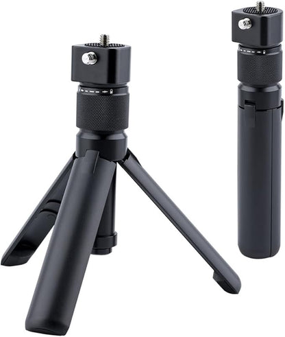 Bullet Time Handle Tripod Rotating Grip for Insta360 X5/X4/X3, DJI OSMO Pocket 3, GoPro – 360° Rotating Grip, 1/4" Thread, 6 lbs Capacity, Compact Selfie Stick & Tabletop Tripod