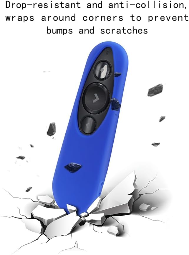 Remote Case for Logitech R500 Silicone Protective Cover for Wireless Presenter R500s (Blue)