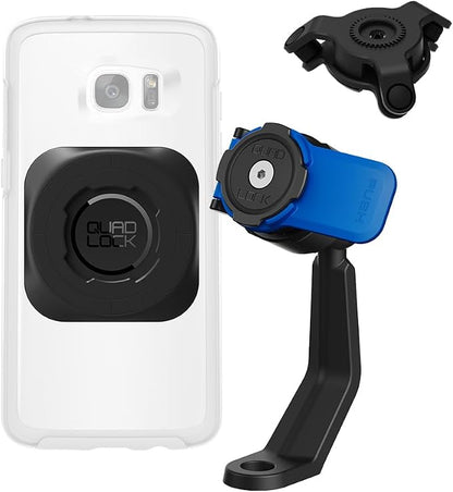 Quad Lock Mirror Stem Motorcycle Phone Mount Kit with Vibration Dampener and MAG Universal Adaptor