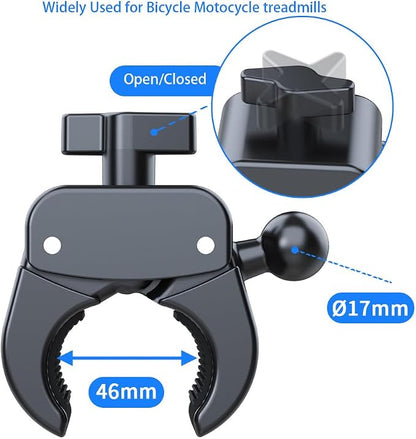 Bicycle Phone Holder,Bike Cell Phone Holder for iPhone Samsung Galaxy Note & 4.5-7" Smartphone,360° Rotatable Handlebar Phone Mount for Electric Scooter ATV Road Mountain Bike Golf Cart Navigation