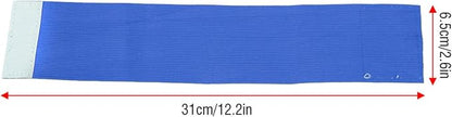 Elastic Soccer Captain Armband, Outdoor Team Sports Groups Soccer Armbands Adjustable Player Bands, Adults & Youths Arm Band Elastic Captain Armbands (Blue)