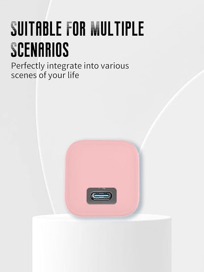 Case for Anker Nano 45W USB-C Charger (Model: B2692), Kids-Friendly Soft Silicone Protective Cover, Shockproof, Waterproof (Pink)