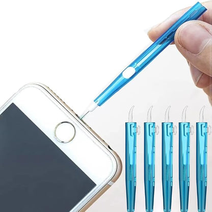 5 Pack Phone Charge Port Cleaning Tool kit, Anti-Clogging Mini Brushes Cleaner for iPhone 17 Pro Max Camera Lens, Speaker and Receiver, Dual Side Multifunctional Cleaning Tool Compatible with AirPods