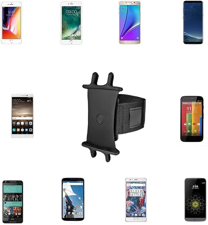 BoxWave Holster Compatible with Samsung Galaxy Z Fold 5 - ActiveStretch Sport Armband, Adjustable Armband for Workout and Running - Jet Black