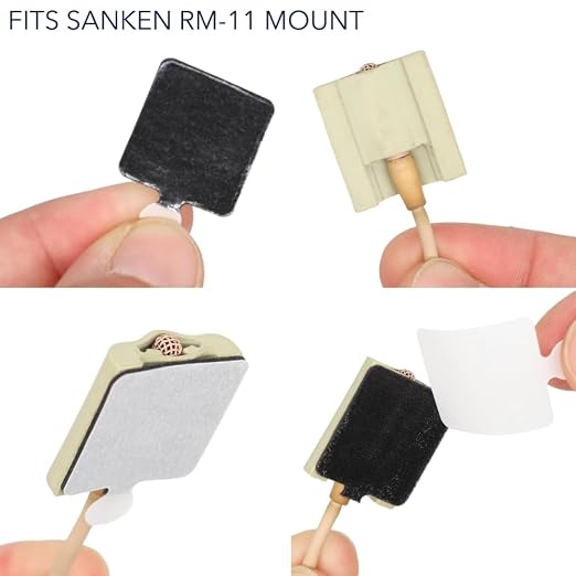 URSA Premium Sticky Squares – Pack of 60 Ultra-Thin Adhesive Pads for Discreet Mic/Fabric Mounting. for use with Bubblebee Concealers / RM11