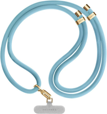 CASETiFY 8mm Rope Cross Body Strap with Card - Baby Blue