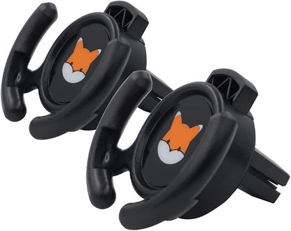 Car Vent Mount Holder 2 Pack - Compatible with Popsocket - Car Mount made for Pop Socket Grips Collapsible Phone Holder for Pop Mount with Secure AC Vent Clip, Horizontal Air Vent ONLY (Black)