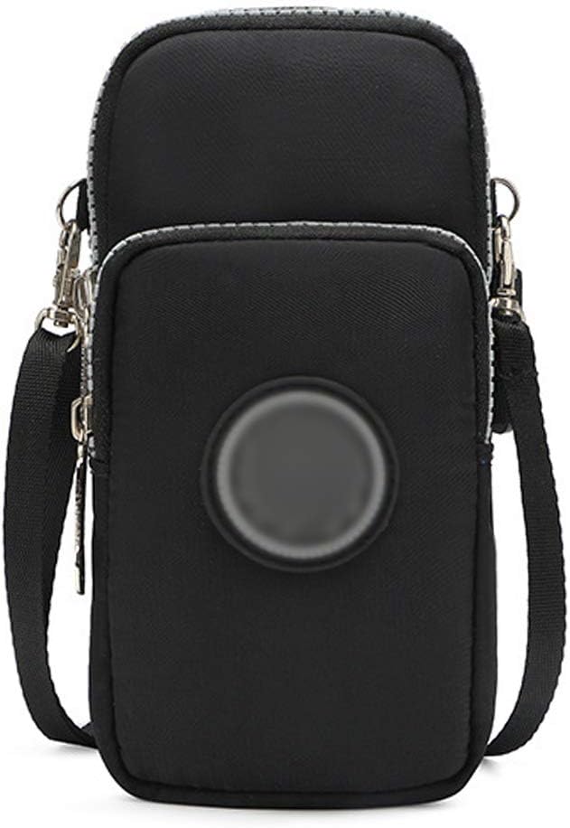 ZGMYC 3-Layers Cellphone Pouch Wristlet Purse Waterproof Sports Armband Shoulder Bag Wallet