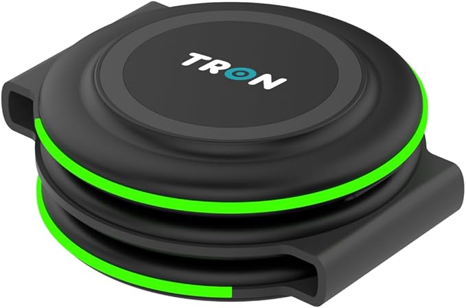 Tron 3 in 1 Foldable Magnetic Wireless Charger - Travel Charging Pad Dock for Apple Watch iPhone 16 15 14 13 12 Pro Max Plus & Airpod