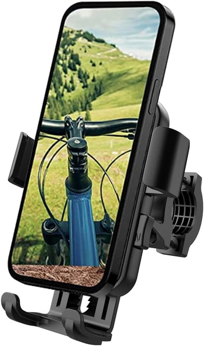 Bike Phone Holder,Anti-Shake Motorcycle Handlebar Phone Mount,Cell Phone Holder for Bike Bicycle Motorcycle Compatible with Phone 4-7inch (Without Pole)