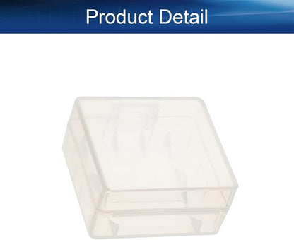 Heyiarbeit Battery Storage Case Holder Box for 2 18350 Batteries, Clear Color (5 Pack)