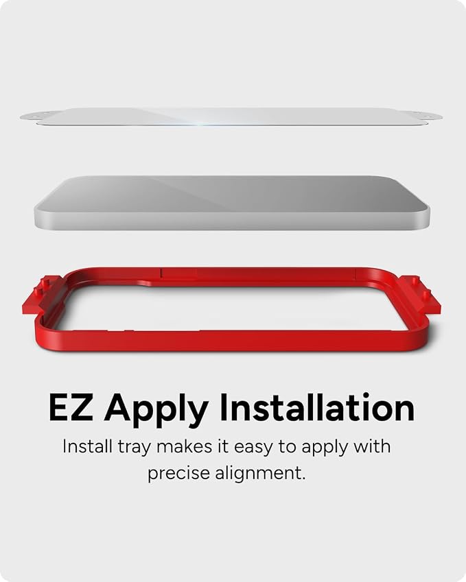 ZAGG Glass+ Samsung Galaxy A56 5G Screen Protector – Extreme Impact & Shatter Protection, Scratch-Resistant, Smudge-Resistant, Fingerprint Scanner Compatible, InvisibleShield, Easy Installation