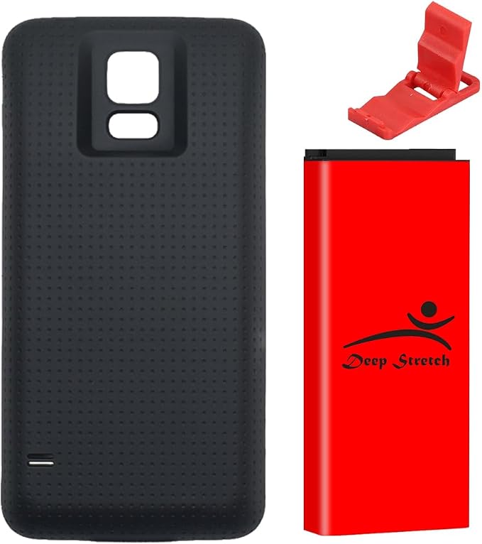 Long Endurance 8900mAh Extended Rechargeable Battery Cover Folding Bracket Compatible with AT&T Samsung Galaxy S5 SM-G900A Cellphone