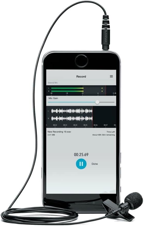 Shure MVL Mobile Lavalier Microphone