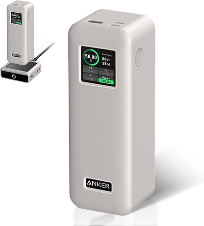 Case Cover for Anker Prime Power Bank 27,650mAh 250W, Full-Body Protective Cover for Anker Prime Power Bank,Drop-Proof,Scratch-Proof,Shock-Proof,White