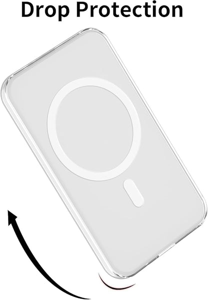 oakxco Silicone Case Compatible with iPhone Air Magsafe Battery Pack, Ultra Thin Slim Cover for 17 Air Battery Pack, TPU Rubber Scratch & Shatter Resistant Cover, Crystal Clear