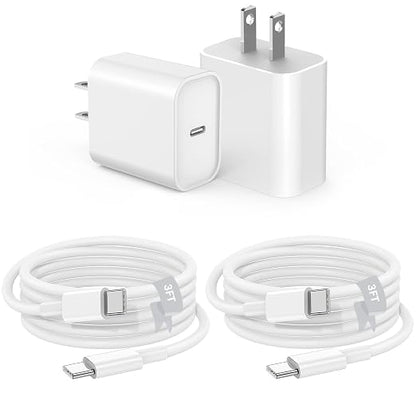 2Pack USB C Fast Charger for iPad Pro 13/12.9/11 in 2025-2018,iPad 11th,iPad Air 4th/5th 10.9",iPad Mini 7th Generation,iPad Charger Fast Charging Wall Charger Block with 3FT USB C to C Cable
