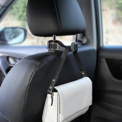 Car Headrest Hook Phone Car Holder Car Hanger for A4 B6 Seat Back Hanger Storage Hook Phone Holder Auto Fastener Clip (Red)