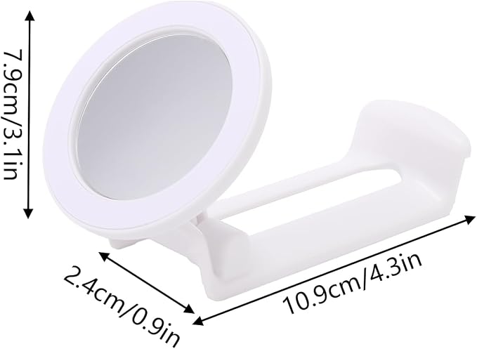 Lyreh Magnetic Phone Holder for Stanley Cup Quencher H2.0 Flowstate Tumbler, Plastic Portable Water Bottle Phone Holder Practical Accessories for Home Car Office Gym (White)