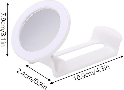 Lyreh Magnetic Phone Holder for Stanley Cup Quencher H2.0 Flowstate Tumbler, Plastic Portable Water Bottle Phone Holder Practical Accessories for Home Car Office Gym (White)