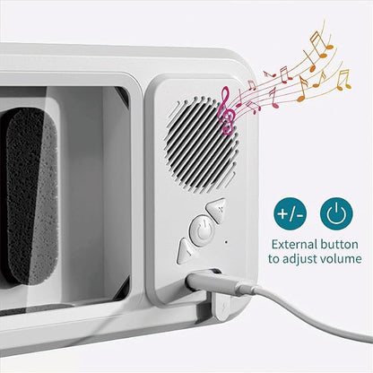 Waterproof Phone Holder with Speaker, Shower Phone Holder Waterproof, Shower Phones Holder with Wireless Bluetooth Speaker with 360° Rotation Ipx4 Aqua with Shower Play(White)