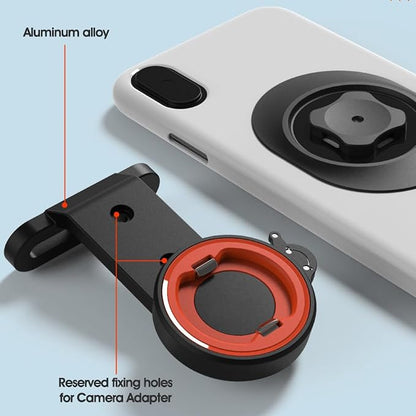 Out-Front Bike Phone Mount – Dual Buckle Quick Release | CNC Aluminum Holder for iPhone & Android | Fits 4.0–6.7” Smartphones | Road/MTB Riding