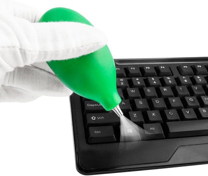 Wolfride 3Pcs Blowing Dust Ball Air Blower with Metal Nozzle, Mini Squeeze Ball Pump Dust Removal Cleaning Tool for Camera Lens, Phone, Laptop Keyboard Cleaning