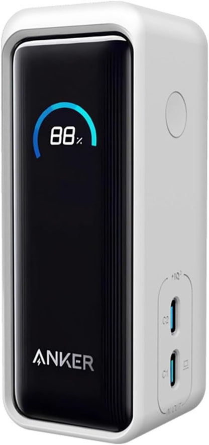 Silicone Case for Anker Prime Power Bank 9600mAH 65W Protective Cover Charging Easily Anti Scratch Shock Resistant Light-Weight Portable Sleeve (White)