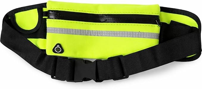 running belt for phone,slim waist pack for running,adjustable fitness belt,lightweight,fits most phones,workout travel (green)
