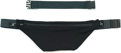 Sprigs Fit Belt 1 Pocket Slim Fanny Pack for Women & Men, A Sweat Resistant Waist Pack That Can Be Hidden. Money Belt and Fanny Pack Used for Fitness, Travel, Working Out, & Running