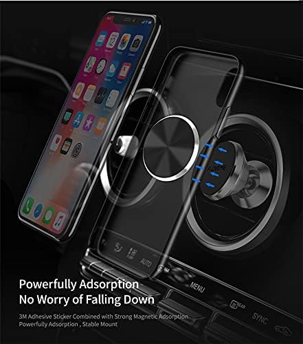 Replacement Metal Plates Set for Magnetic Car Phone Holders, Wall & Air Vent Mounts, Cases, Magnets. Kit of 2 Matte Black Round Iron Discs without Holes. 3M Adhesive Backing. Steel Disks 2 Pack.