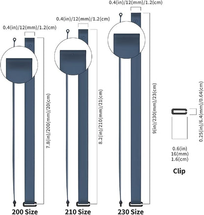 C-Shaped Clip Finger Phone Grip, Sinjimoru Silicone Cell Phone Strap for Phone Case with Clip as Phone Loop Holder for iPhone Case & Samsung Phone. Sinji Loop Clip Navy 210