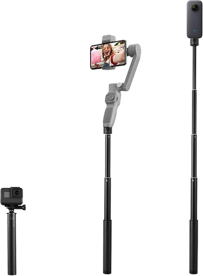 Gimbal Extension Pole, ZHIYUN 29" Extension Rod for Gimbal Stabilizer, Adjustable Selfie Stick with 1/4" Thread Compatible with DJI OM 6/5/4/ Smooth 5 Q3 4/GoPro Vlog Pocket/Go 2 EVO Action Camera