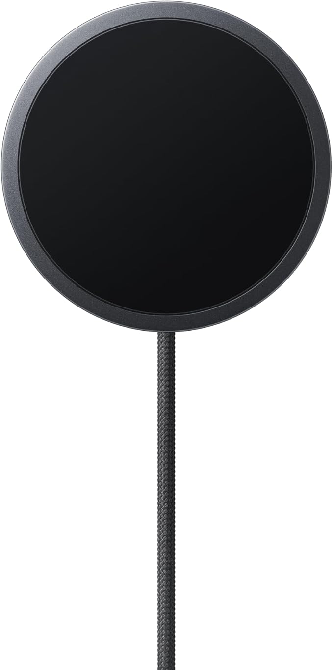 Samsung Galaxy Magnet Wireless Charger, Cordless Super Fast Charging, Powerful Design, Built-in Magnets, No-Slip Surface, Dark Gray