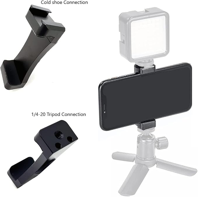 LycoGear Heavy Duty Magnetic Mount Aluminum Smartphone Holder w/Security Tether for Smartphones *Best for Motorcycle Snow Mobile Forklift Pillar Gym Workout or Anything Magnet Stick on