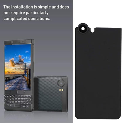 Zopsc Portable Mobile Phone Back Battery Cover Protective Battery Case Cover Cell Phone Battery Back up Case for BlackBerry KEYone(Black)
