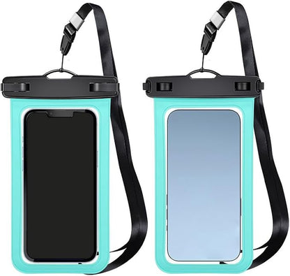Up to 8.3" 4 Pack Multicolor Universal Waterproof Phone Pouch, Large Phone Waterproof Case Dry Bag