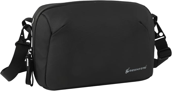 Besnfoto Electronic Organizer Travel Accessory Tech Pouch Waterproof Carrying Case for Accessories Charger, Adapter, Cables, Power Bank with Removalbe Shoulder Strap