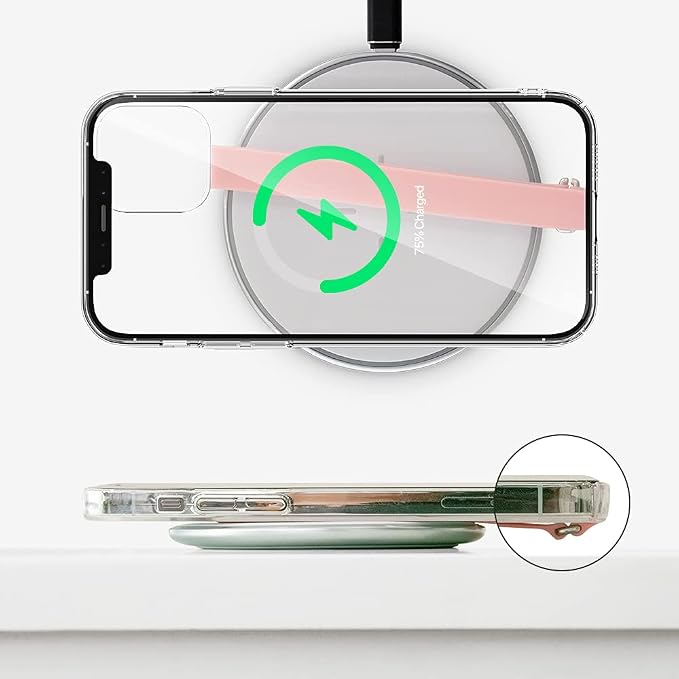 C-Shaped Clip Finger Phone Grip, Sinjimoru Silicone Cell Phone Strap for Phone Case with Clip as Phone Loop Holder for iPhone Case & Samsung Phone. Sinji Loop Clip Lavender 230