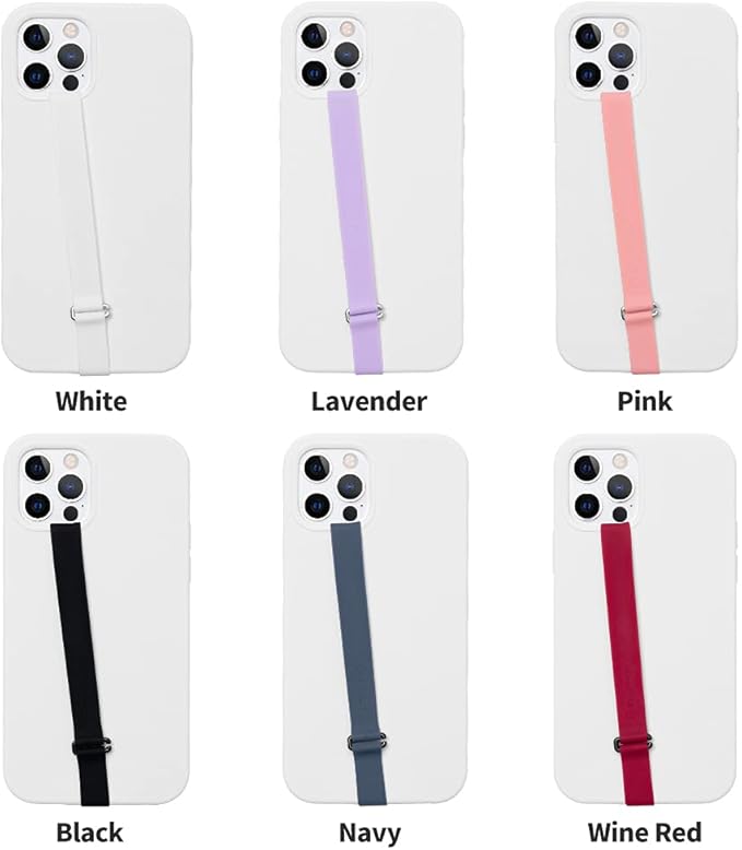 C-Shaped Clip Finger Phone Grip, Sinjimoru Silicone Cell Phone Strap for Phone Case with Clip as Phone Loop Holder for iPhone Case & Samsung Phone. Sinji Loop Clip Navy 210