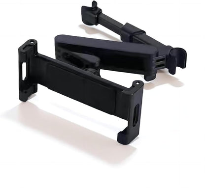New Upgrade Extendable and Rotatable Seat-Back Tablet & Phone Holder, Universally Compatible with 4.7-12.9 inch Devices - Ideal for Cars, Tablets, Phones, and Game Consoles -B Model (Black)