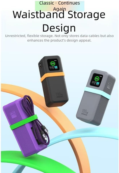 Silicone Protective Cover for UGREEN Nexode Power Bank 20000mAh 165W, Designed to Fit Perfectly While Offering Display Protection and Unhindered Port Access (Black)