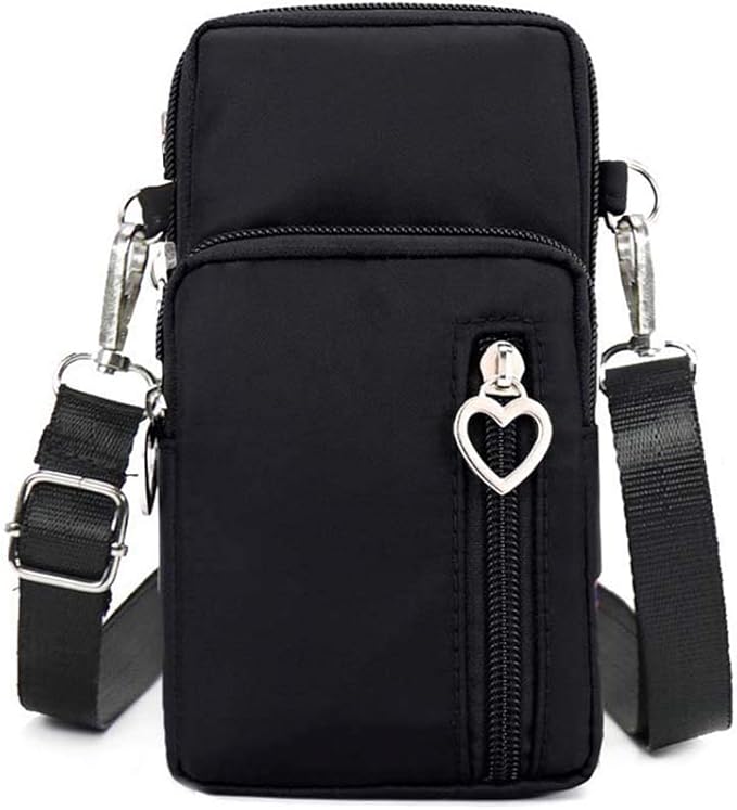 MINTEGRA Crossbody Phone Purse Nylon Shoulder Pouch Walking Wallet Wristlet Sport Armband