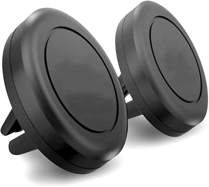Car Vent Phone Mount, 2 Pack Universal Automobile Air Vent Cradles Magnetic Smartphone Holder Compatible with iPhone 14 13 12 Pro Max XR Plus G Android, Mini Tablet, LG (Metal Plate Included)
