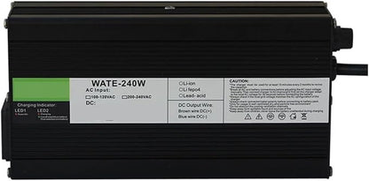 CAARLA Charger Aluminum Lithium Ion Battery WATE-16.8V 9A Charger 4S 14.8V Li-ion Battery Smarts Charger Aluminum case Charging Current 9A(3P XLR,E+U)