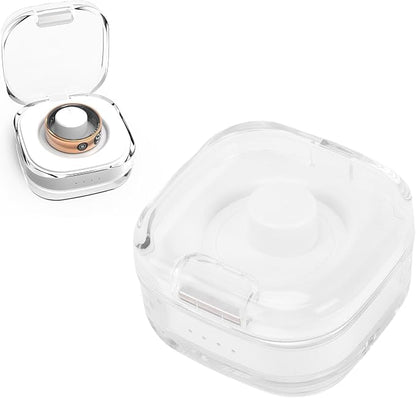 Smart Ring Charging Case, Magnetic Charging Port Type C Fast 1H Full Charge, Compatible R02 R03 R06 R11M R8 H01 SR05, Portable Travel Charger (White)
