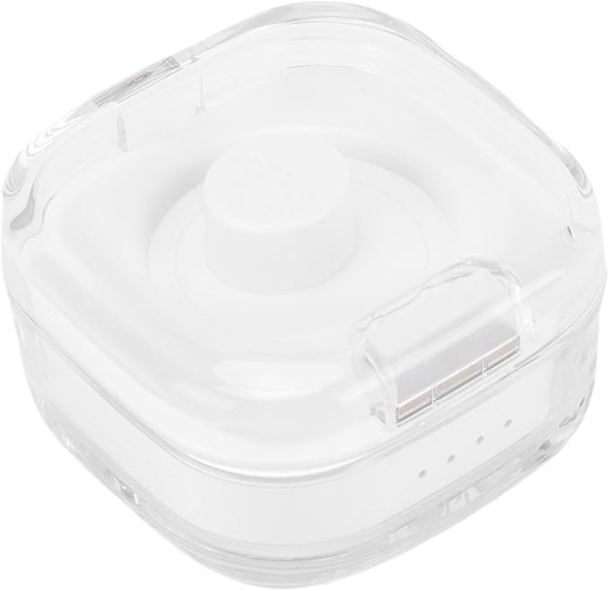 Charging Case Fit for R02, R03, R06, R11M, R8, H01, SR05 Type C Fast Portable Magnetic Smart Ring Charger Box Compact and Portable Efficient Type C Fast Charging (White)