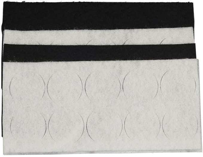 Sticky Circles, No-Residue Mini Windshield Undercovers for Hiding Lavalier Lapel Microphones On Clothes to Reduce Wind Noise, Pack of 40 Sticker, 20 Fabric Circle of Each Black and White