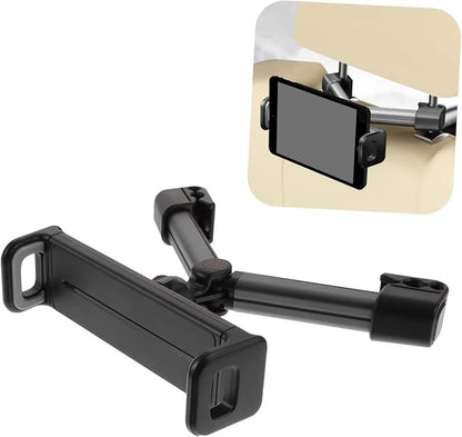 Housoutil Adjustable Car Headrest Tablet Holder Phone Mount Stand Multi-Angle Rotation Easy to Use