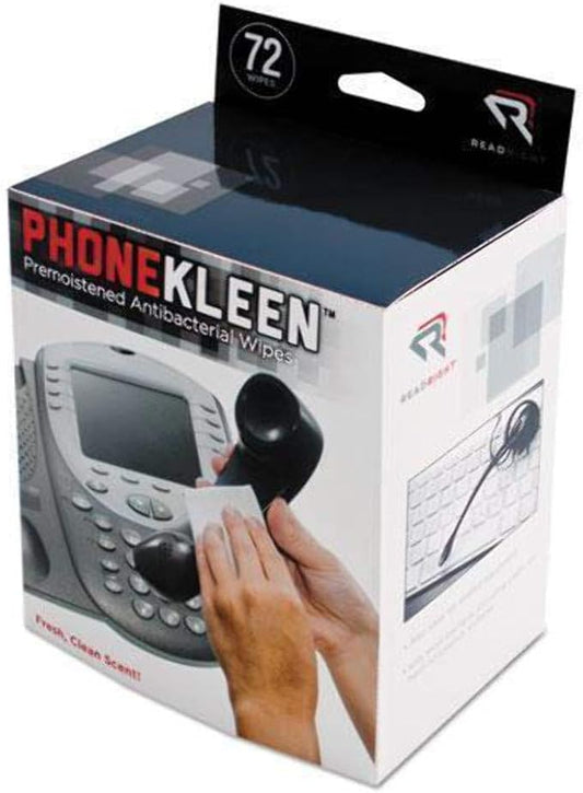 Advantus PhoneKleen™ Cleaning Wipes, Box Of 72 Pads